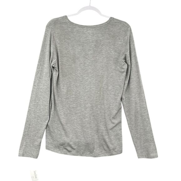 Majestic Paris Neiman Marcus Long Sleeve‎ V-Neck Gray Top Womens Size 5 / XL - Picture 2 of 7